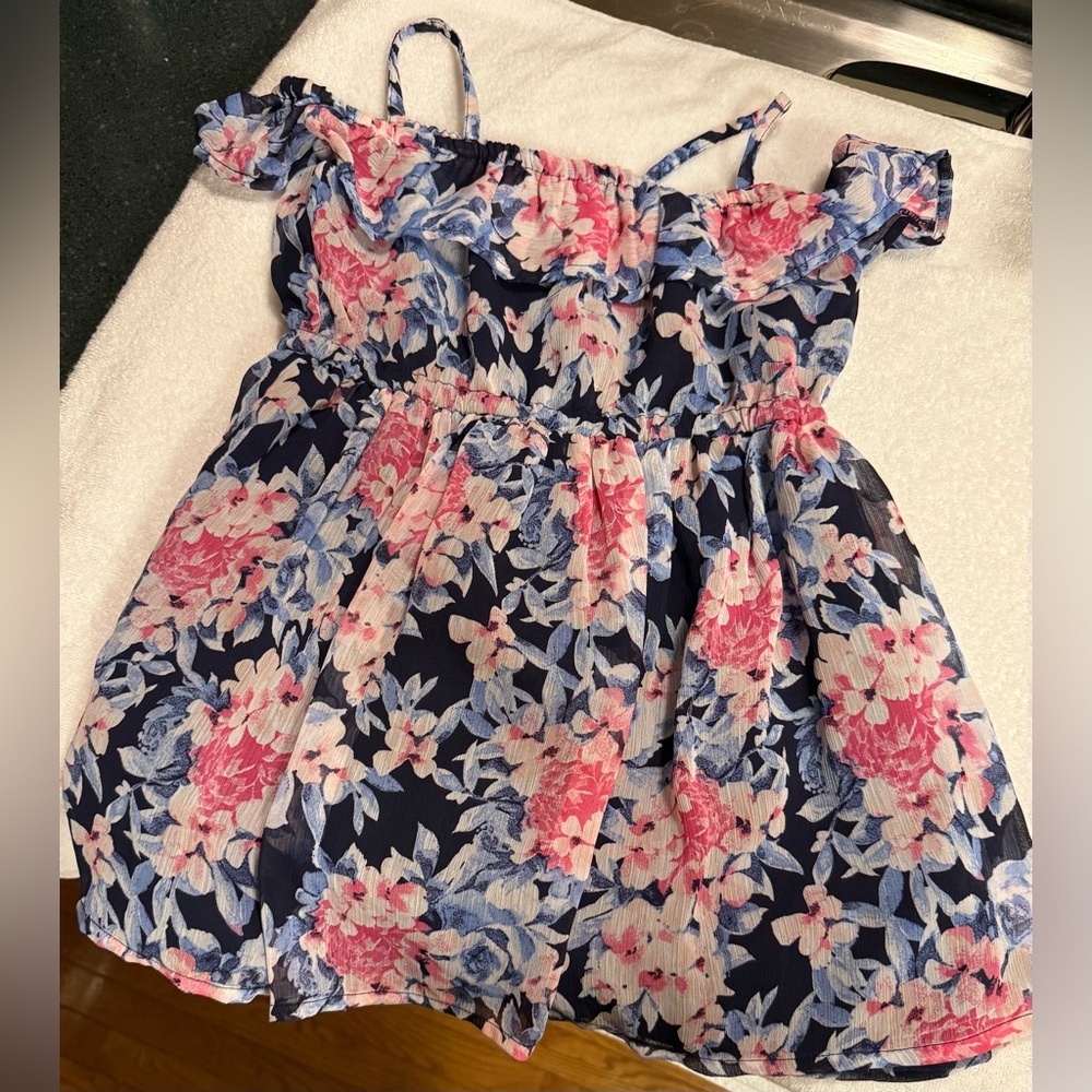 Gymboree Toddler Girl 4T Floral Off-Shoulder Dress